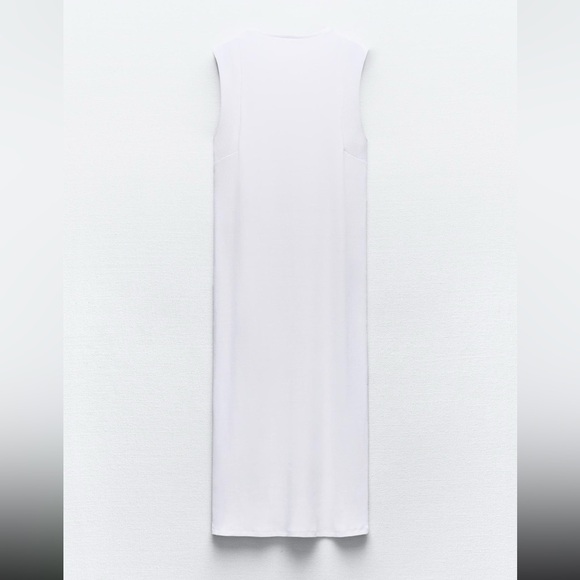 NWT ZARA RIBBED MIDI DRESS - Picture 7 of 8